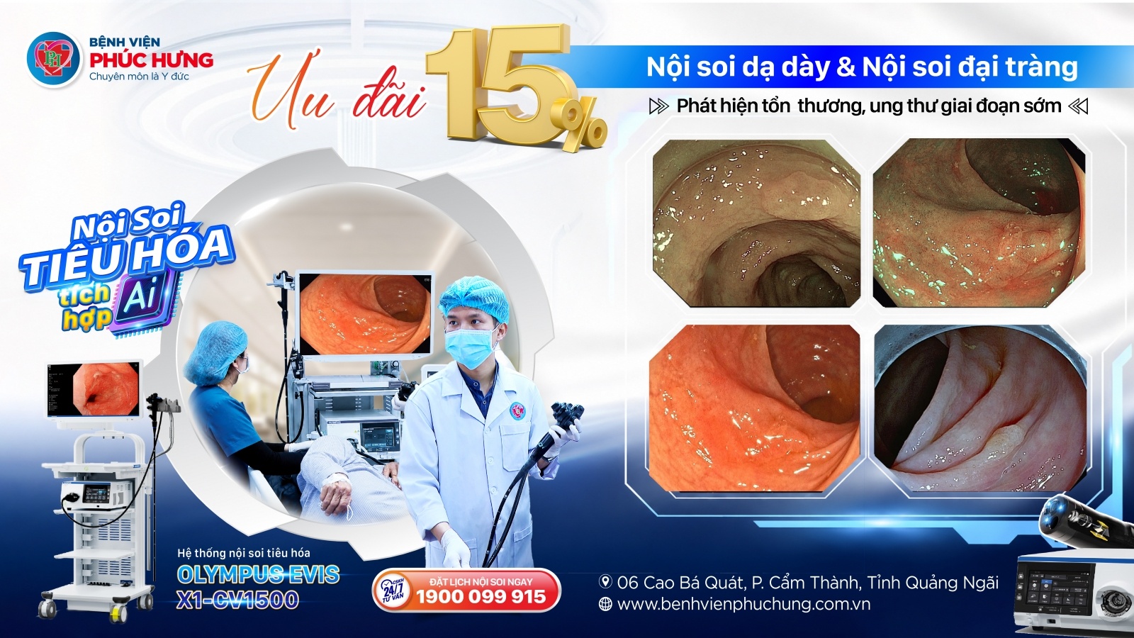 ƯU ĐÃI THÁNG 10 – TRẢI NGHIỆM NỘI SOI TIÊU HÓA CÙNG HỆ THỐNG TRÍ TUỆ NHÂN TẠO (AI)