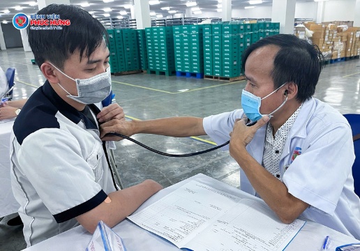 Bệnh viện Phúc Hưng triển khai khám sức khỏe định kỳ ngoại viện công ty TNHH HOYA LENS Việt nam - chi nhánh Quảng Ngãi