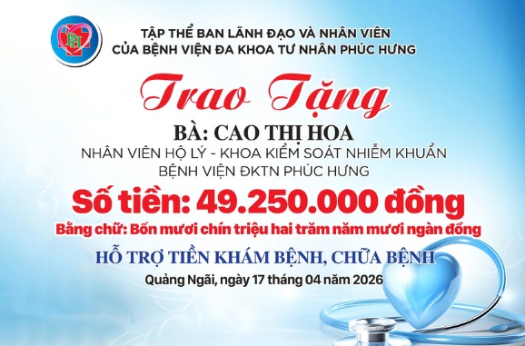Lan tỏa yêu thương - Bệnh viện Phúc Hưng chung tay hỗ trợ nhân viên mắc bệnh hiểm nghèo
