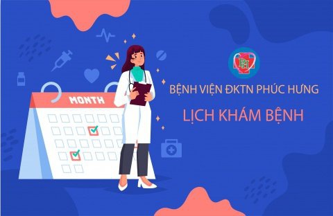 LỊCH KHÁM BỆNH TỪ NGÀY 06/05-12/05/2024