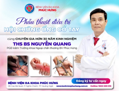 Hội chứng ống cổ tay - Điều trị sớm hồi phục nhanh