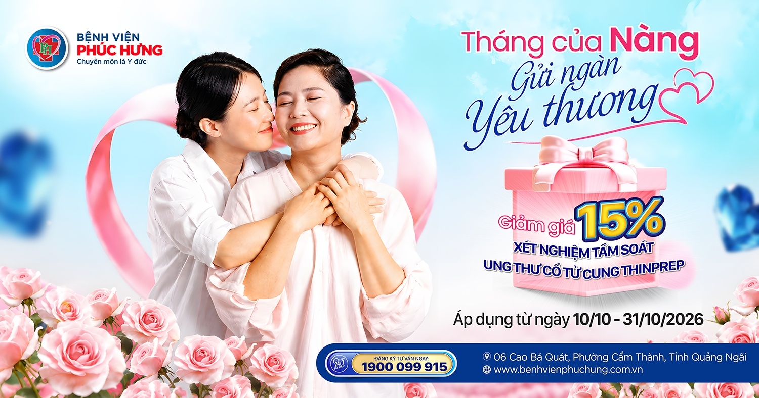 ƯU ĐÃI 15% DỊCH VỤ XÉT NGHIỆM TẾ BÀO CỔ TỬ CUNG THINPREP